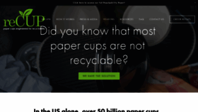 What Recup.earth website looked like in 2020 (4 years ago)