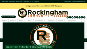 What Rockinghamcc.edu website looked like in 2020 (3 years ago)