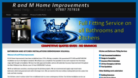 What Randmhomeimprovements.co.uk website looked like in 2020 (3 years ago)