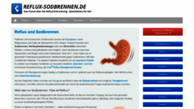 What Reflux-sodbrennen.de website looked like in 2020 (3 years ago)