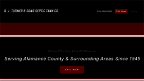 What Rjturnerseptictanknc.com website looked like in 2020 (3 years ago)