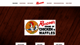 What Roscoeschickenandwaffles.com website looked like in 2020 (3 years ago)