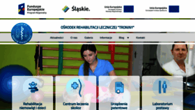 What Rehabilitacja-troniny.pl website looked like in 2020 (3 years ago)