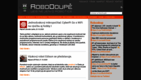 What Robodoupe.cz website looked like in 2020 (3 years ago)