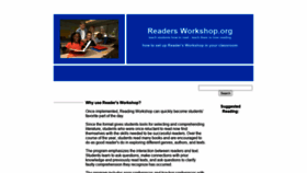 What Readersworkshop.org website looked like in 2020 (3 years ago)