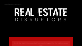 What Realestatedisruptors.com website looked like in 2020 (3 years ago)