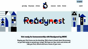 What Readynest.com website looked like in 2020 (3 years ago)