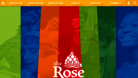 What Rosetheater.org website looked like in 2020 (3 years ago)