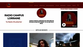 What Radiocampuslorraine.com website looked like in 2020 (3 years ago)