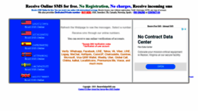 What Receiveonlinesms.com website looked like in 2020 (3 years ago)