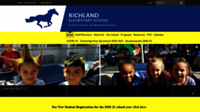 What Richlandelementary.org website looked like in 2020 (3 years ago)