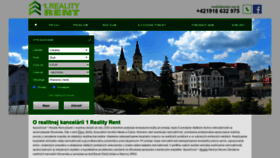 What Reality-rent.sk website looked like in 2020 (3 years ago)