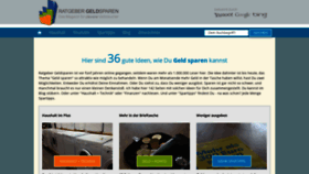 What Ratgeber-geld-sparen.de website looked like in 2020 (3 years ago)