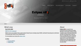 What Rdf4j.org website looked like in 2020 (3 years ago)