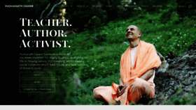 What Radhanathswami.com website looked like in 2020 (3 years ago)