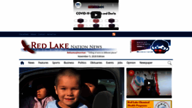 What Redlakenationnews.com website looked like in 2020 (3 years ago)