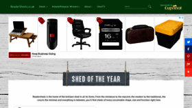 What Readersheds.co.uk website looked like in 2020 (5 years ago)