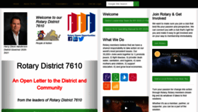 What Rotary7610.org website looked like in 2020 (4 years ago)