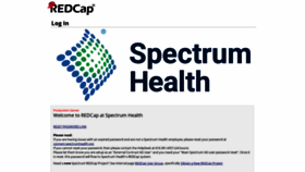 What Redcap.spectrumhealth.org website looked like in 2020 (3 years ago)