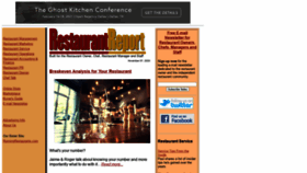 What Restaurantreport.com website looked like in 2020 (3 years ago)