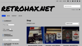 What Retrohax.net website looked like in 2020 (3 years ago)