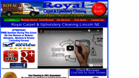 What Royalcarpetlincoln.com website looked like in 2020 (3 years ago)