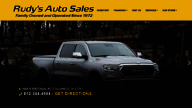 What Rudysautosales.com website looked like in 2020 (3 years ago)