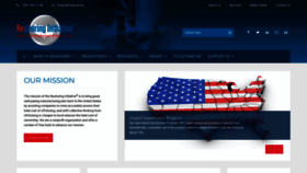 What Reshorenow.org website looked like in 2020 (5 years ago)