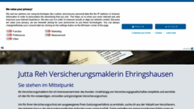 What Reh-versichert.de website looked like in 2020 (3 years ago)