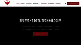 What Relevantdatatech.com website looked like in 2020 (3 years ago)
