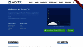 What Reactos.com website looked like in 2020 (3 years ago)