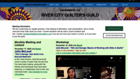 What Rivercityquilters.org website looked like in 2020 (3 years ago)