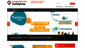What Rhone-alpesolidaires.org website looked like in 2020 (3 years ago)