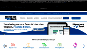What Rhinebeckbank.com website looked like in 2020 (3 years ago)