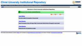 What Repository.christuniversity.in website looked like in 2020 (3 years ago)