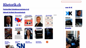 What Rhetorik.ch website looked like in 2020 (4 years ago)