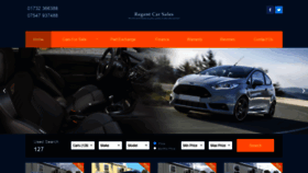 What Regentcarsales.com website looked like in 2020 (3 years ago)