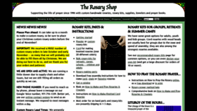What Rosaryshop.com website looked like in 2020 (3 years ago)