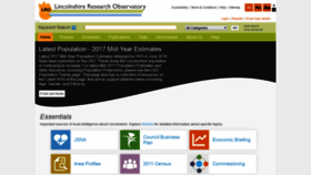 What Research-lincs.org.uk website looked like in 2020 (3 years ago)