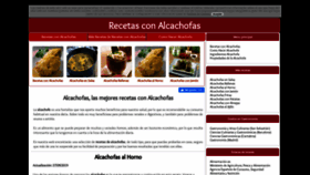 What Recetaalcachofa.com website looked like in 2020 (3 years ago)
