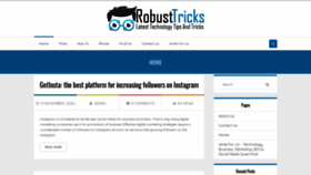 What Robusttricks.com website looked like in 2020 (3 years ago)