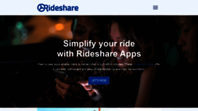 What Rideshare.us website looked like in 2020 (3 years ago)