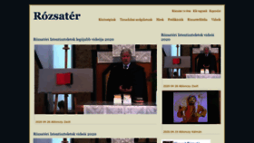 What Rozsater.hu website looked like in 2020 (3 years ago)
