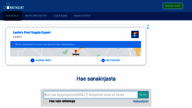 What Ratkojat.fi website looked like in 2020 (3 years ago)
