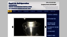 What Rapidairrefrigeration.com website looked like in 2020 (3 years ago)