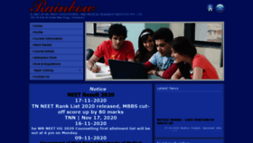 What Rainbowedu.co.in website looked like in 2020 (3 years ago)