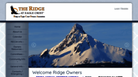 What Ridgeowners.org website looked like in 2020 (3 years ago)