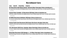 What Recruitmentguru.in website looked like in 2020 (3 years ago)