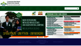 What Radenintan.ac.id website looked like in 2020 (3 years ago)