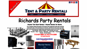 What Richardspartyrentals.net website looked like in 2020 (3 years ago)